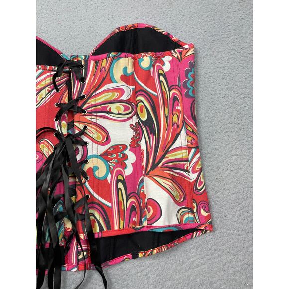 Alivila. Y Womens Size XXL Printed Corset Top NWT - Picture 10 of 11